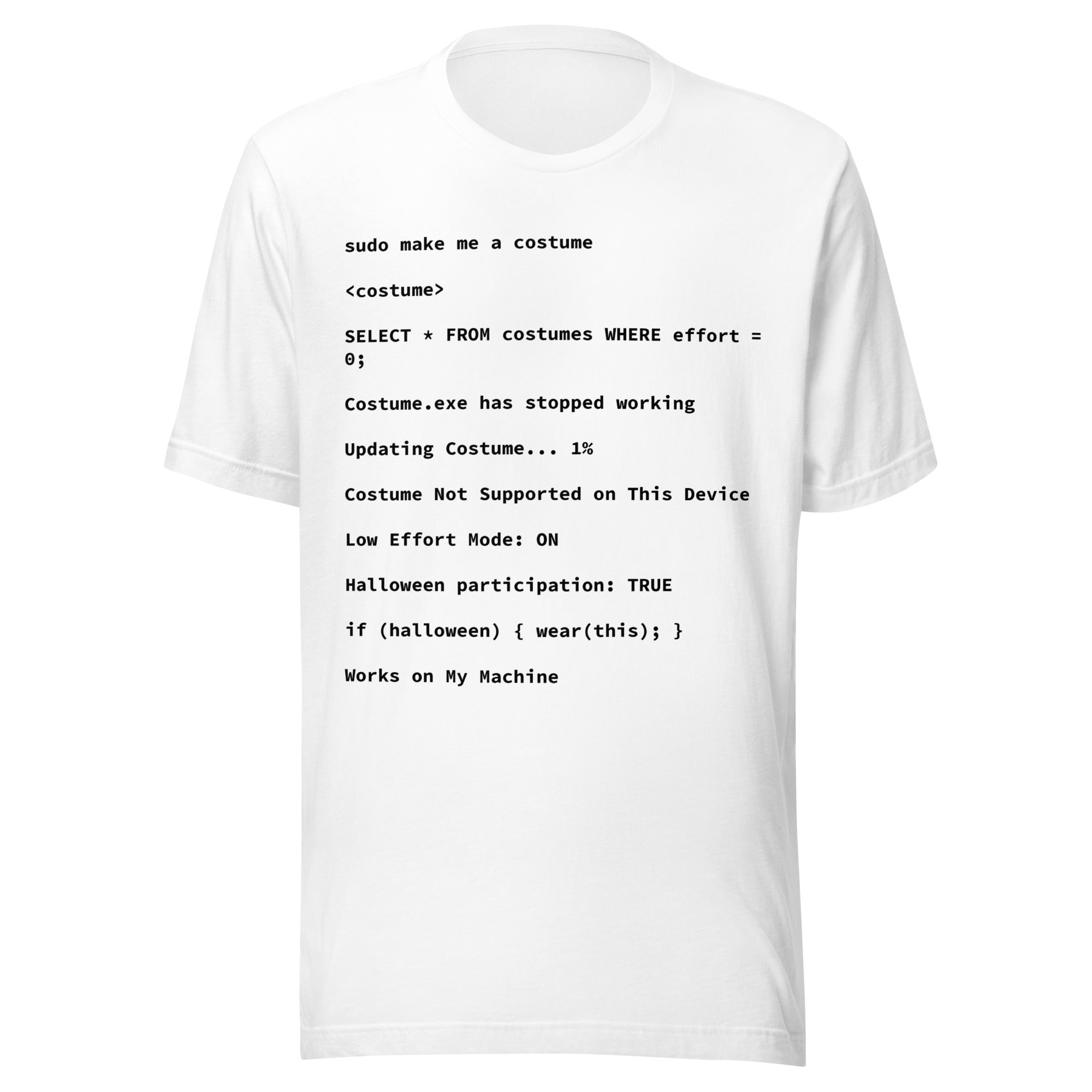 Programmer Halloween Costume T-Shirt