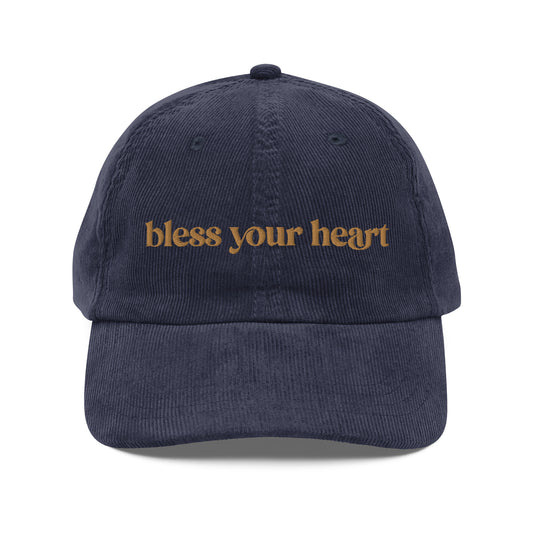 Bless Your Heart Vintage corduroy cap